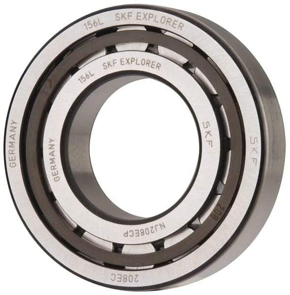 40mm Bore Diam, 80mm Outside Diam, 18mm Wide Cylindrical Roller Bearing MPN:NJ 208 ECP