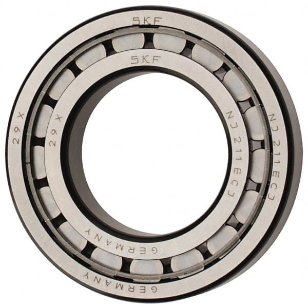 55mm Bore Diam, 100mm Outside Diam, 21mm Wide Cylindrical Roller Bearing MPN:NJ 211 ECJ