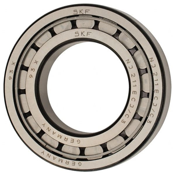 55mm Bore Diam, 100mm Outside Diam, 21mm Wide Cylindrical Roller Bearing MPN:NJ 211 ECJ/C3