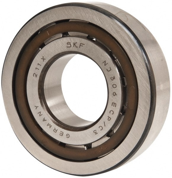 30mm Bore Diam, 72mm Outside Diam, 19mm Wide Cylindrical Roller Bearing MPN:NJ 306 ECP/C3