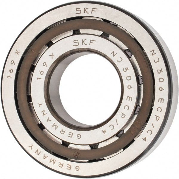 30mm Bore Diam, 72mm Outside Diam, 19mm Wide Cylindrical Roller Bearing MPN:NJ 306 ECP/C4