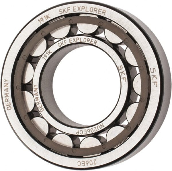 30mm Bore Diam, 62mm Outside Diam, 16mm Wide Cylindrical Roller Bearing MPN:NU 206 ECP