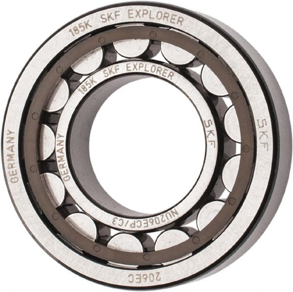 30mm Bore Diam, 62mm Outside Diam, 16mm Wide Cylindrical Roller Bearing MPN:NU 206 ECP/C3