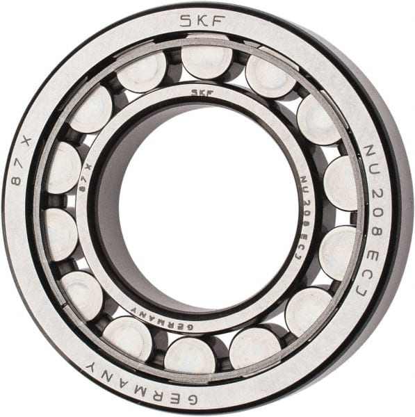 40mm Bore Diam, 80mm Outside Diam, 18mm Wide Cylindrical Roller Bearing MPN:NU 208 ECJ