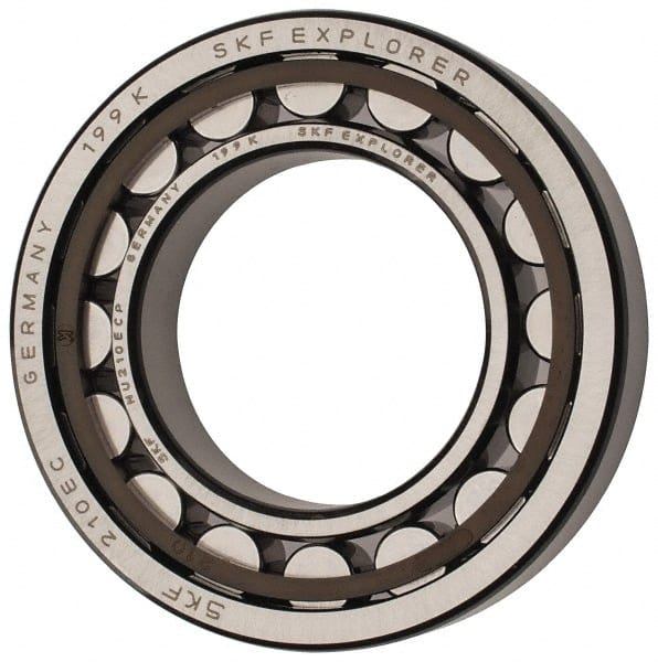 50mm Bore Diam, 90mm Outside Diam, 20mm Wide Cylindrical Roller Bearing MPN:NU 210 ECP