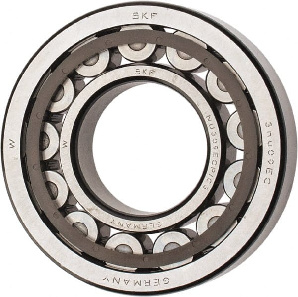 45mm Bore Diam, 100mm Outside Diam, 25mm Wide Cylindrical Roller Bearing MPN:NU 309 ECP/C3