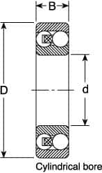 Self-Aligning Ball Bearing: 17 mm Bore Dia, 40 mm OD, 12 mm OAW MPN:1203 ETN9/C3