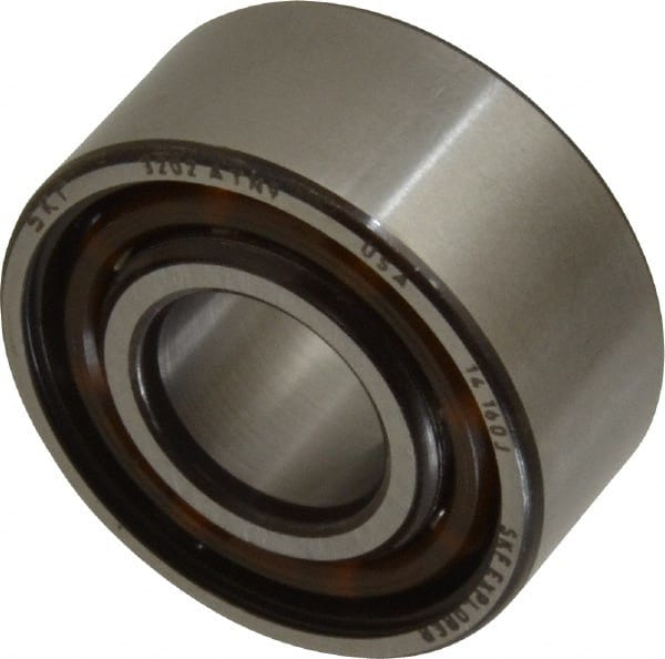 Angular Contact Ball Bearing: 15 mm Bore Dia, 35 mm OD, 15.9 mm OAW, Without Flange MPN:3202 ATN9