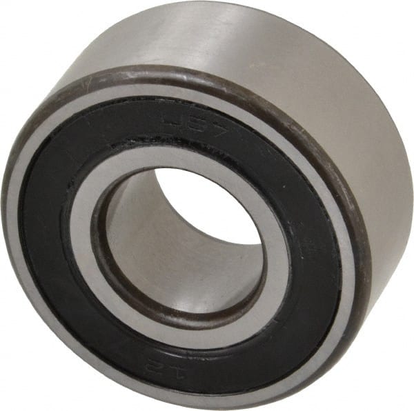 Angular Contact Ball Bearing: 20 mm Bore Dia, 47 mm OD, 20.6 mm OAW, Without Flange MPN:3204 A-2RS1/C3