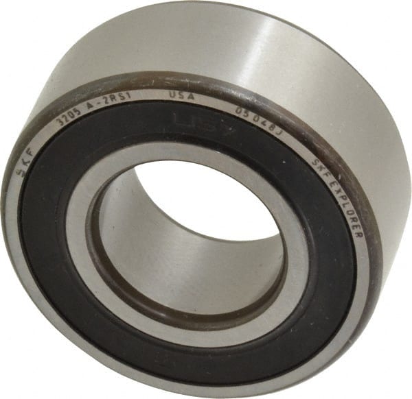 Angular Contact Ball Bearing: 25 mm Bore Dia, 52 mm OD, 20.6 mm OAW, Without Flange MPN:3205 A-2RS1