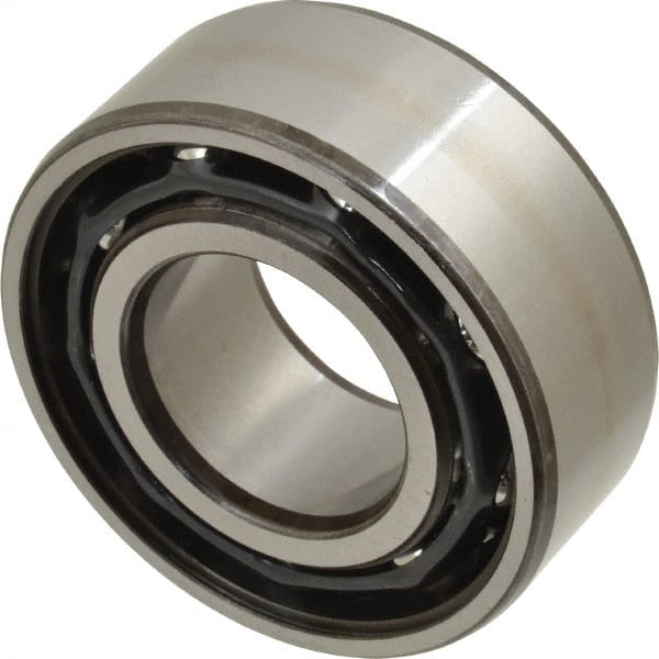 Angular Contact Ball Bearing: 30 mm Bore Dia, 62 mm OD, 23.8 mm OAW, Without Flange MPN:3206 A