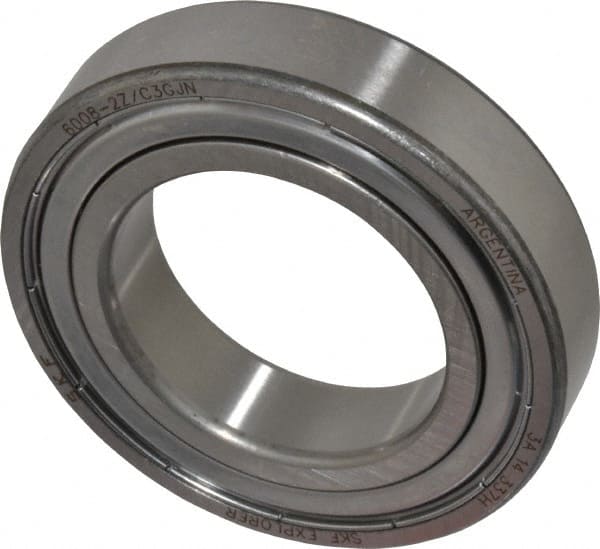 Deep Groove Ball Bearing: 68 mm OD, Double Shield MPN:6008 2ZJEM