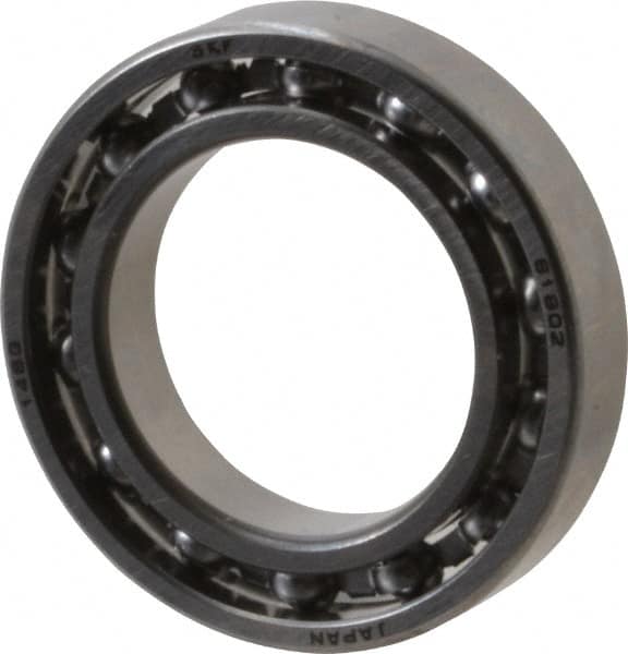 Thin Section Ball Bearing: 15 mm Bore Dia, 24 mm OD, 5 mm OAW, Open MPN:61802