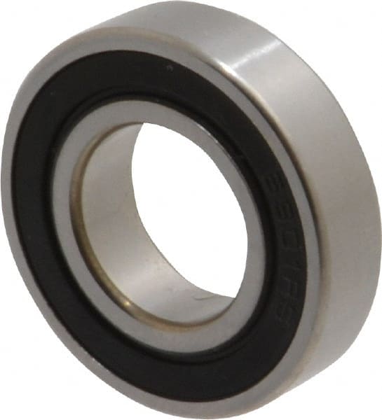 Thin Section Ball Bearing: 12 mm Bore Dia, 24 mm OD, 6 mm OAW, Double Seal MPN:61901-2RS1