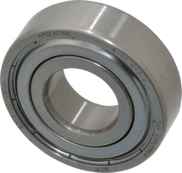 Deep Groove Ball Bearing: 40 mm OD, Double Shield MPN:6203 2ZJEM