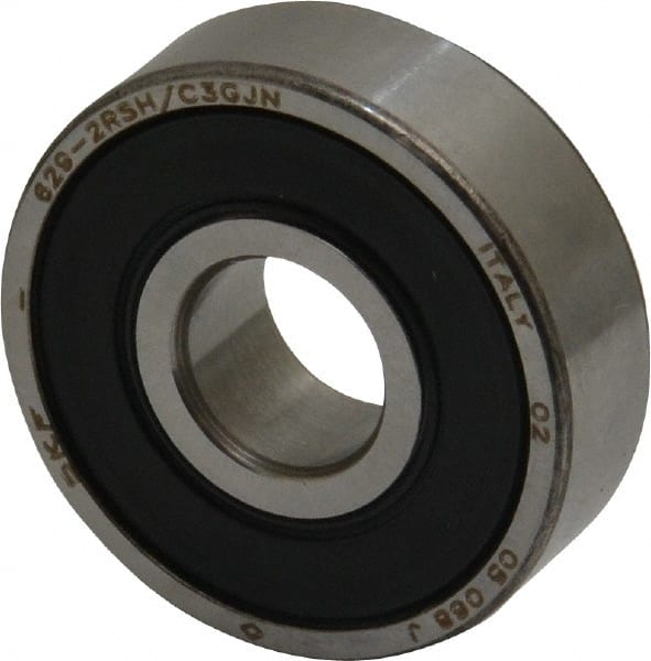 Deep Groove Ball Bearing: 26 mm OD, Double Seal MPN:629 2RSJEM