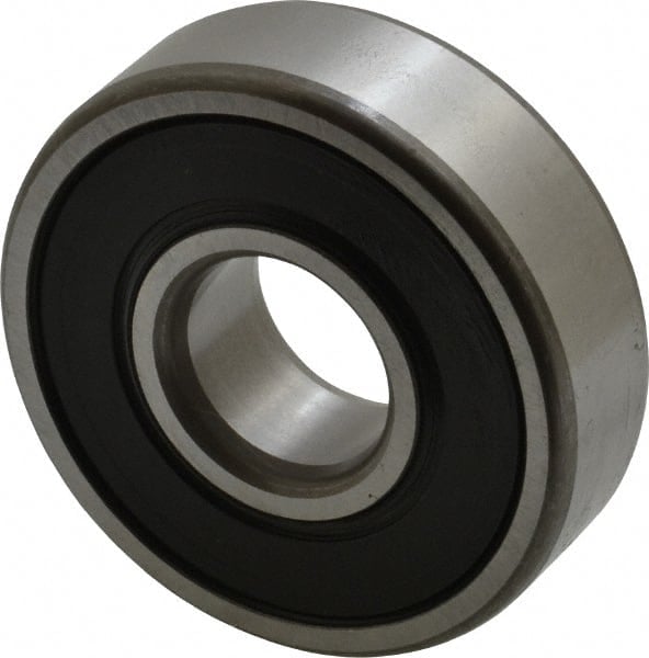 Deep Groove Ball Bearing: 42 mm OD, Double Seal MPN:6302 2RSJEM