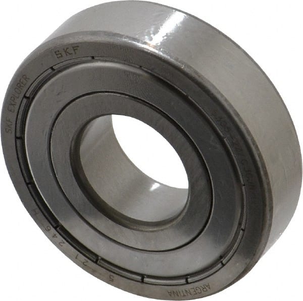 Deep Groove Ball Bearing: 62 mm OD, Double Shield MPN:6305 2ZJEM