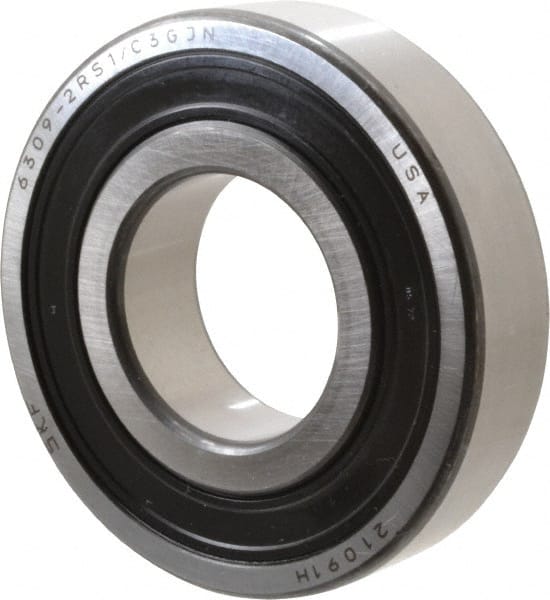 Deep Groove Ball Bearing: 100 mm OD, Double Seal MPN:6309 2RSJEM