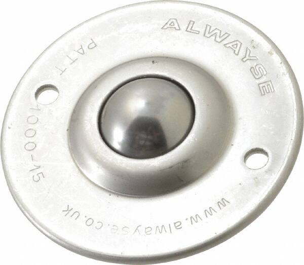 Ball Transfer: 25 mm Ball Dia, Stainless Steel, Round Base MPN:BT 1000-15