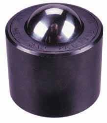 Ball Transfer: 12.7 mm Ball Dia, Carbon Steel, Round Base MPN:BT 7104