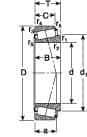 70mm Bore Diam, 125mm OD, 26.25mm Wide, Tapered Roller Bearing MPN:30214 J2/Q