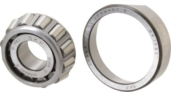 17mm Bore Diam, 47mm OD, 15.25mm Wide, Tapered Roller Bearing MPN:30303