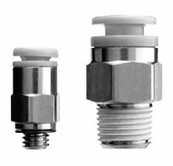 Push-to-Connect Tube Fitting: Connector, 3/8