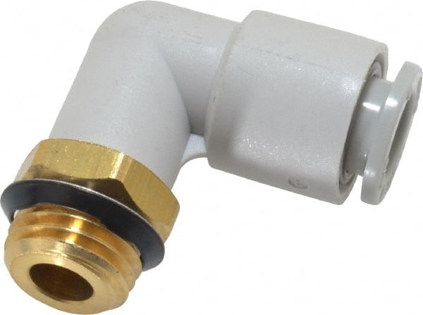 Push-to-Connect Tube Fitting: Male Elbow, 1/4