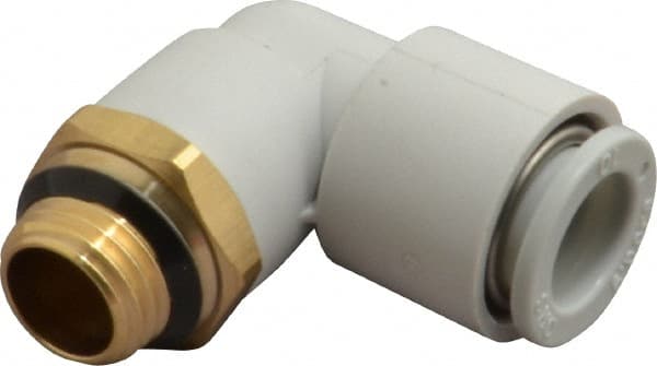 Push-to-Connect Tube Fitting: Male Elbow, 1/4