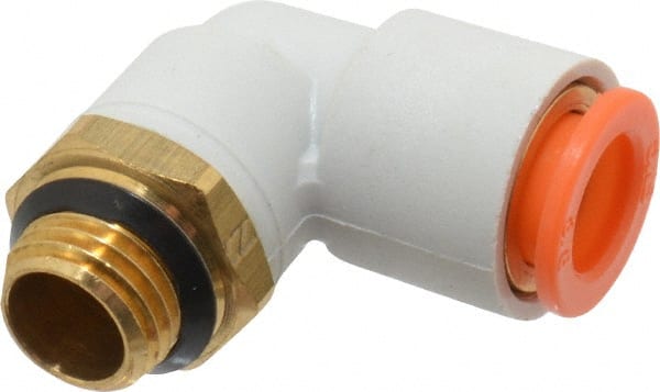 Push-to-Connect Tube Fitting: Male Elbow, 1/4