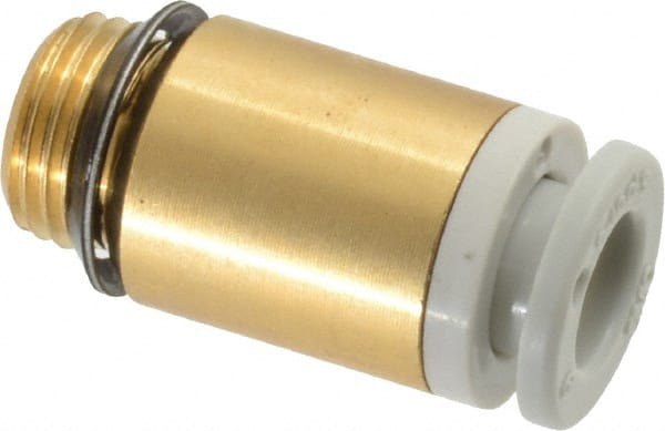 Push-to-Connect Tube Fitting: Male Connector Hex Socket, 1/8