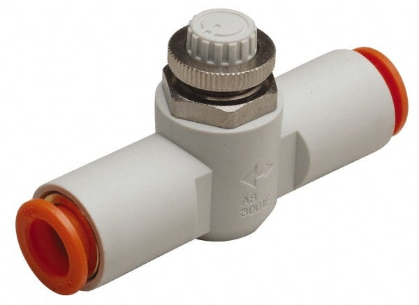 Air Flow Control Valve: In-Line, Tube, 3/16