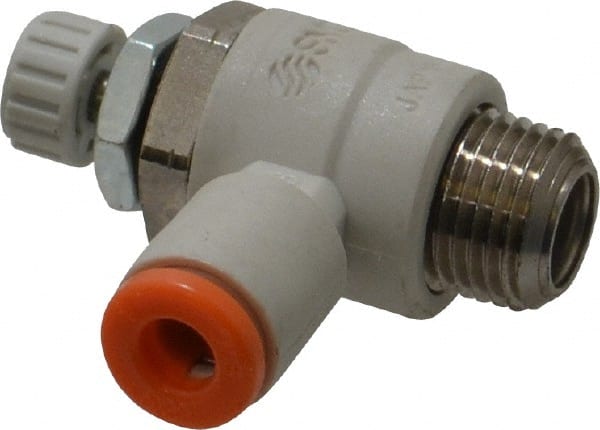 Air Flow Control Valve: Flow Control Elbow, Tube x MNPT, 5/32