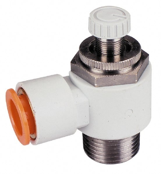 Air Flow Control Valve: Flow Control Offset Inline, 1/8