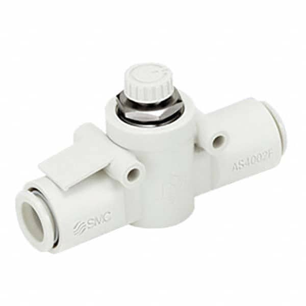 Air Flow Control Valve: Flow Control Offset Inline, Tube, 8mm Tube OD MPN:AS3002F-08-J