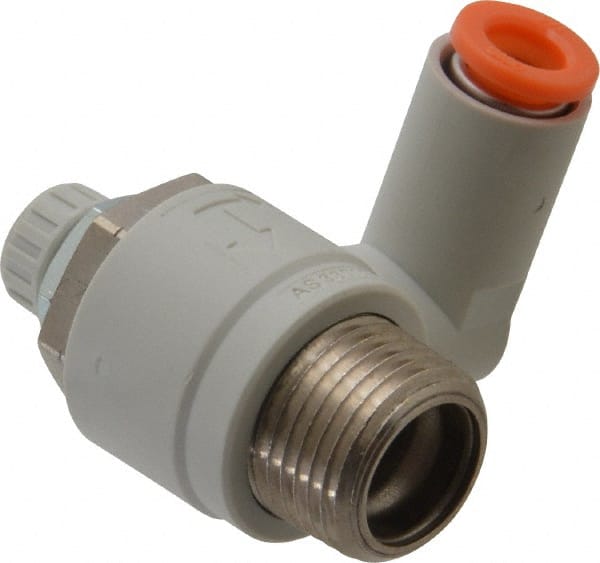 Air Flow Control Valve: Tube x MNPT, 1/4