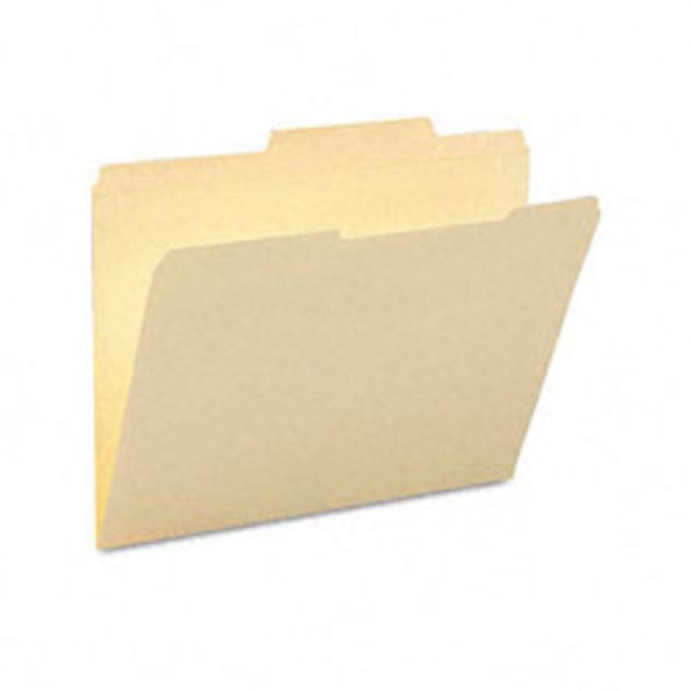 Smead Guide 2/5-Cut File Folders, Letter Size (8 1/2in x 11in), Manila, Box Of 100 (Min Order Qty 2) MPN:10376