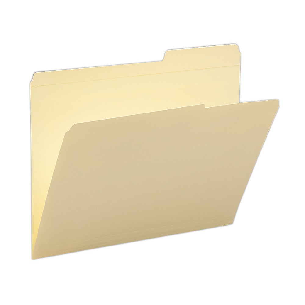 Smead Reinforced Tab Guide-Height File Folders, Letter Size, 2/5 Cut, Right Position, Manila, Box Of 100 (Min Order Qty 3) MPN:10386