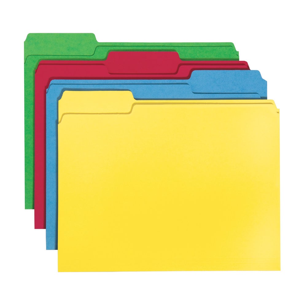 Smead Color File Folders, Letter Size, 1/3 Cut, Assorted Colors, Pack Of 24 (Min Order Qty 7) MPN:11938