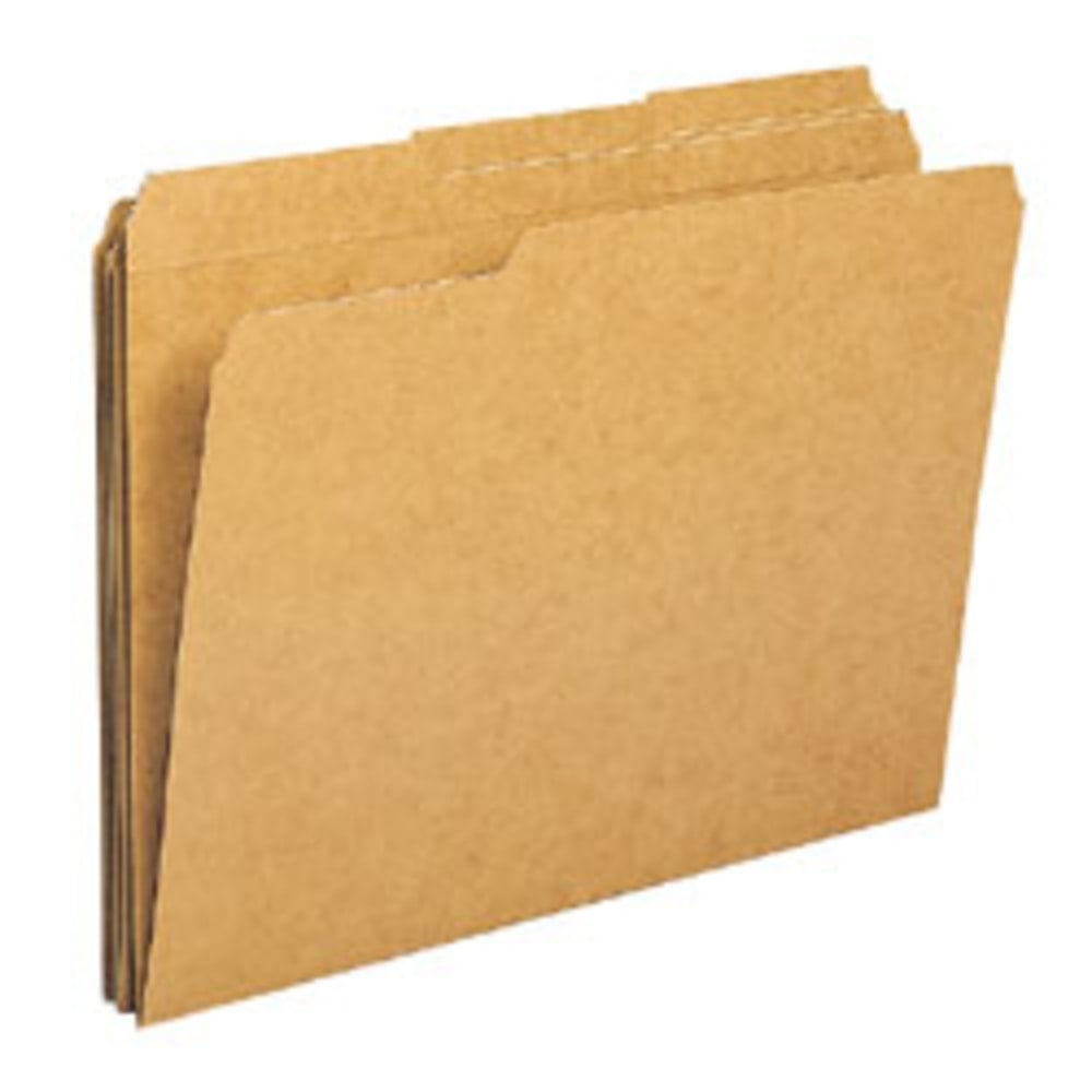 Office Depot Brand File Folders, 1/3 Cut, Legal Size (8-1/2in x 14in), 3/4in Expansion, Kraft, Box Of 100 MPN:15734