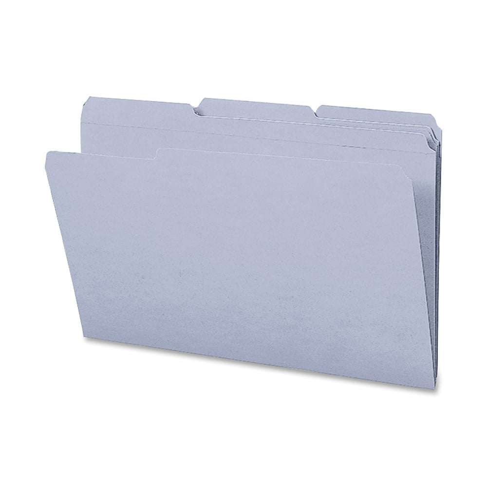 Smead 1/3-Cut 2-Ply Color File Folders, Legal Size, Gray, Box Of 100 MPN:17334