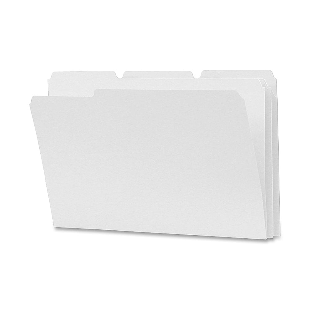 Smead 1/3-Cut 2-Ply Color File Folders, Legal Size, White, Box Of 100 MPN:17834