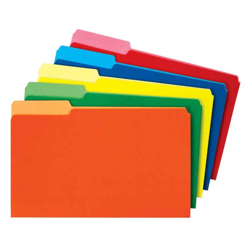 Smead Color File Folders, Legal Size, 1/3 Cut, Assorted Colors, Box Of 100 (Min Order Qty 3) MPN:53CASMT