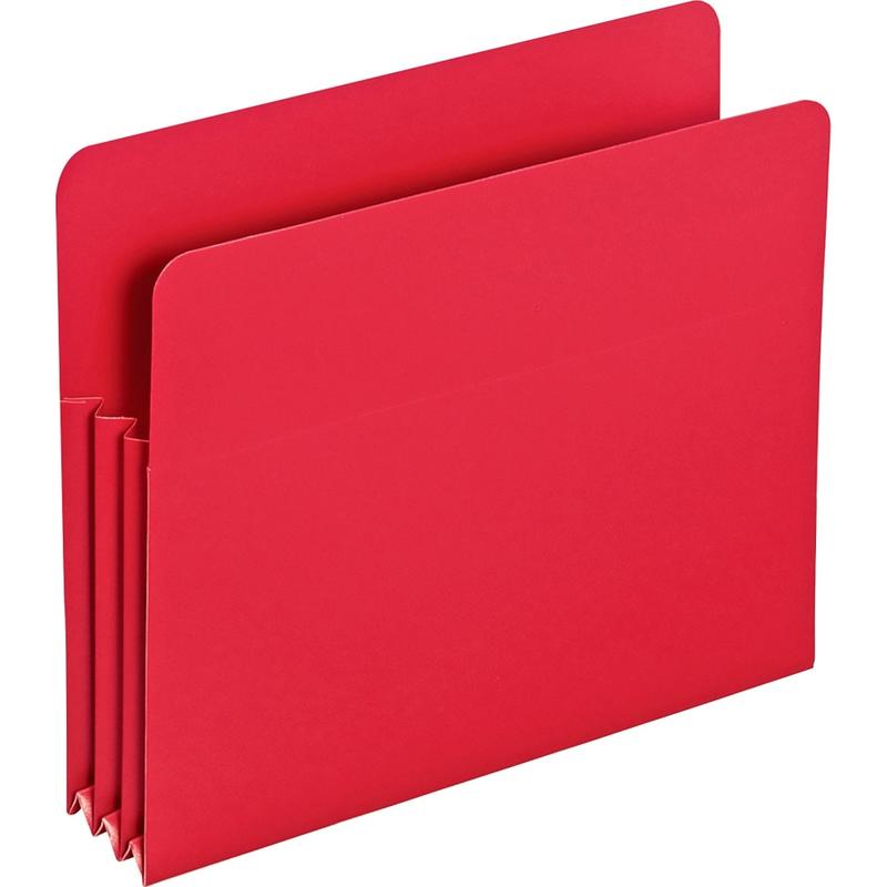 Smead Poly Expanding File Pockets, Letter Size, 3 1/2in Expansion, Red, Pack Of 4 (Min Order Qty 5) MPN:73501