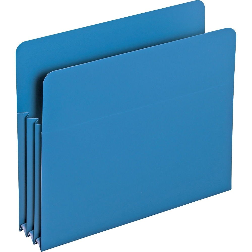 Smead Poly Expanding File Pockets, Letter Size, 3 1/2in Expansion, Blue, Pack Of 4 (Min Order Qty 5) MPN:73503