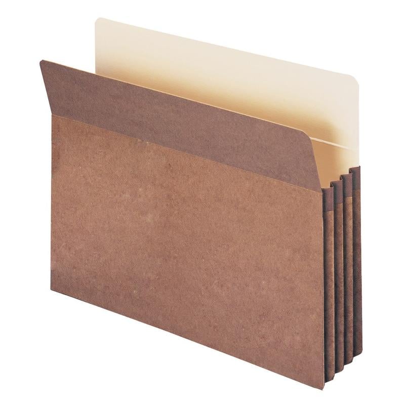 Smead Expanding File Pocket. Legal Size, 3 1/2in Expansion, 30% Recycled, Redrope, Box Of 25 MPN:74205