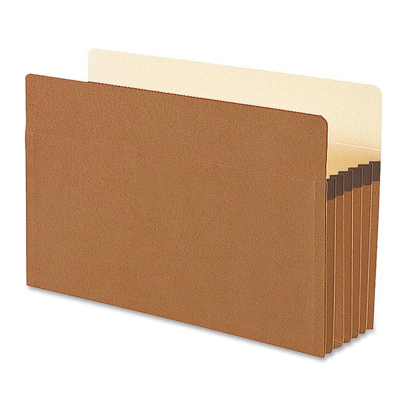 Smead Straight-Cut Tab Redrope File Pockets, Legal Size, 5 1/4in Expansion, 30% Recycled, Redrope, Box Of 50 MPN:74810