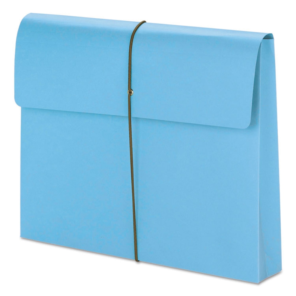 Smead Color Expanding Wallets, 2in Expansion, Letter Size, Blue, Box Of 10 (Min Order Qty 2) MPN:77203