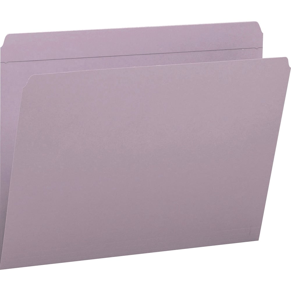 Smead File Folders, Letter Size, Straight Cut, Lavender, Box Of 100 (Min Order Qty 2) MPN:12410